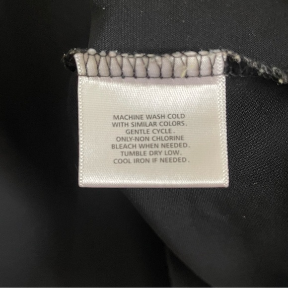 Apostrophe Woman Elegant Black Top size 24-26W formal elegance thin flowy v neck - Picture 4 of 6